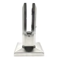 Vertikalus stiklo laikiklis spigot 50x50/100x100 mm stiklas 12-17,52 mm AISI 304 satinas 000-291 (1)