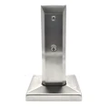 Vertikalus stiklo laikiklis spigot 50x50/100x100 mm stiklas 12-17,52 mm AISI 304 satinas 000-291 (2)