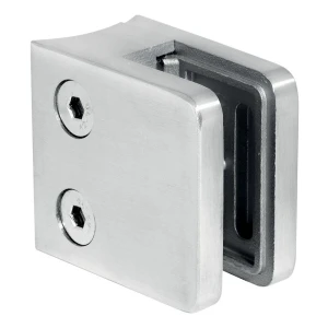 Stiklo laikiklis 45x45x26 mm stiklas 8-10,76 mm AISI 304 sistema 48,3 mm satinas