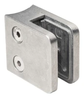 Stiklo laikiklis 45x45x26 mm stiklas 6-10,76 mm zamak sistema 42,4 mm neapdorotas