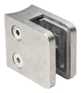 Stiklo laikiklis 45x45x26 mm stiklas 6-10,76 mm zamak sistema 42,4 mm neapdorotas