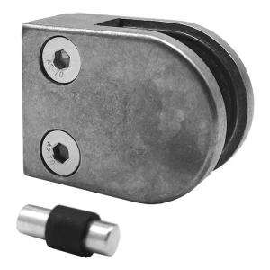 Stiklo laikiklis 50x40x26 mm pin stiklas 6-10,76 mm zamak plokščia sistema neapdorotas