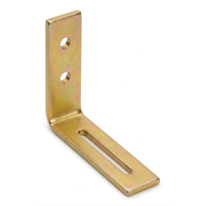 Reguliuojamas kampinis laikiklis KR 1 75x65x20x3,0 galvaninis auksinis cinkas