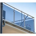 Stiklo laikiklis 50x40x26 mm su kaiščiu, stiklas 6-10,76 mm, AISI 304, sistema 42,4, blizgesys 000-264 (4)