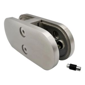 Stiklo laikiklis 6-12,76 mm 180° 106x45x30 mm pin AISI 304 satinas