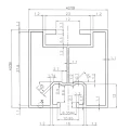 Aliuminio profilis 221cm 40x40 plaktukiniams varžtams Anoduotas PV-01-08-AN (3)