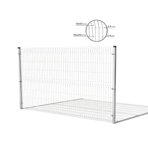3D tvoros plokštės 1230x2500 mm viela 4 mm 51 viela grafitas RAL 7016 (50 vnt.)