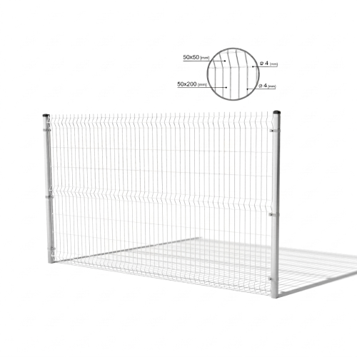 3D tvoros plokštės 1230x2500 mm viela 4 mm 51 viela grafitas RAL 7016 (50 vnt.) 000-486 (1)