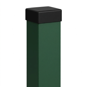 Tvoros stulpelis 80x80x2 mm, ilgis 2,4 mb, žalias RAL 6005