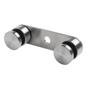 Stiklo laikiklis 8-21,52mm dvigubas fi 30/M8 L=150mm AISI304 universalus satinas