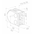 Baigiamasis kairysis stulpelis ø 42,4x1230mm AISI304 šoninis tvirtinimas satinas 000-525 (3)