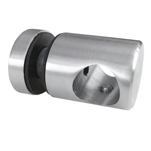 Pereinamasis ir taškinis laikiklis fi 16mm fi 25/30/M6x15 stiklas 6-11,52mm AISI304 satinas