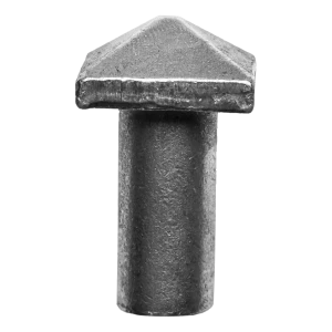 Postal – dekoratyvinis plieno kniedis FI10 mm su piramidiniu galvute H30×L19 mm