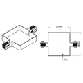Tarpinė tvirtinimo sąvarža tvoros plokštėms 100x100 mm cinkuota 000-777 (4)