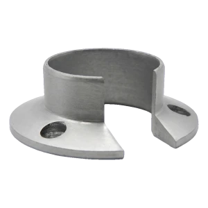 Kozza – ašinis tvirtinimas apvaliam aliuminio turėklui fi 40 mm, matinis anodas