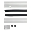 Kozza KB5000 – pilnas prancūziškas aliuminio balkonas H1100 mm, stiklas 16–17,52 mm, matinis anodas 000-851 (6)