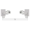 Kozza KB5000 – pilnas prancūziškas aliuminio balkonas H1100 mm, stiklas 16–17,52 mm, matinis anodas 000-851 (7)