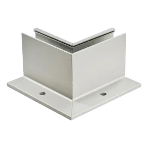 Vidinio L kampo aliuminio profilis stiklinėms balustradėms 230×120×95 mm