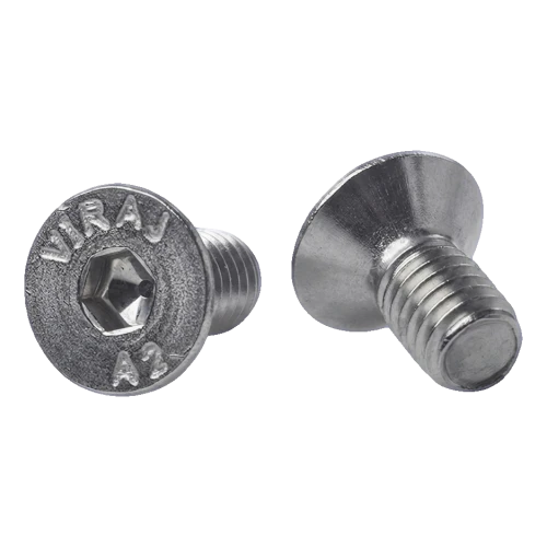 Varžtas su kūgiška galva M6x12 mm A2 DIN 7991 – šešiakampė angutė, nerūdijantis plienas 000-814 (1)