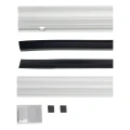 Kozza KB5000 – išsamus prancūziškas aliuminio balkonas H1100 mm, plokščias sistemos, matinis anodavimas 000-850 (6)