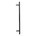 PSG durų rankena vienpusė apvali juoda 32×1200 mm AISI 304 – tvirtinimas 45° 000-721 (1)