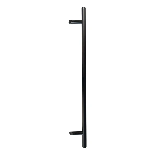 PSG durų rankena vienpusė apvali juoda 32×1200 mm AISI 304 – tvirtinimas 45° 000-721 (1)