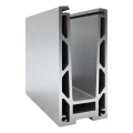 Kozza KF 1000 – U formos aliuminio profilis stikliniams turėklams 5000 mm su vandens nuvedimo sistema 000-878 (1)
