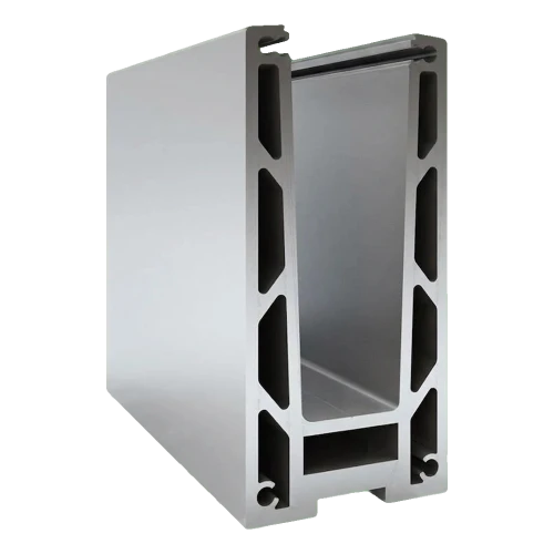 Kozza KF 1000 – U formos aliuminio profilis stikliniams turėklams 5000 mm su vandens nuvedimo sistema 000-878 (1)