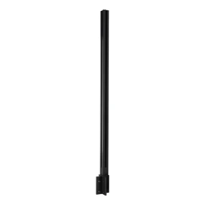 Kampinis stulpas balustradai 45x45x1283mm aliuminis stiklui 8,72mm tamsiai pilkas Kozza KR7500