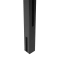 Kampo stulpelis turėklui 45x45x1283mm stiklas 8,72mm tamsiai pilkas Kozza KR7500 000-890 (2)