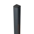 Kampo stulpelis turėklui 45x45x1283mm stiklas 8,72mm tamsiai pilkas Kozza KR7500 000-890 (3)