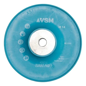 VSM Turbo Pad 3 – griovelės padėklas pluošto diskams 125 mm M14