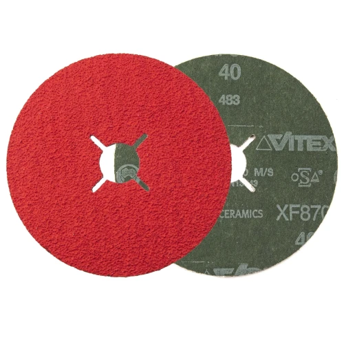 PFERD – keramikinis pluošto diskas XF870 125 mm P40 (pakuotė 5 vnt.) 000-930 (1)