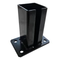 Tvoros stulpo pagrindas 80x80 mm 8 mm juodas 000-786 (2)