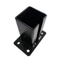 Tvoros stulpo pagrindas 80x80 mm 8 mm juodas 000-786 (4)