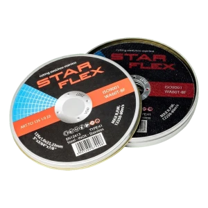 Starflex – plieno ir nerūdijančio plieno pjovimo diskų komplektas 125×1,0 mm (10 vnt.)