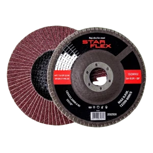 Star Flex lamelinis diskas sulenktas T29 125 mm plieno apdirbimui – grūdėtumas 60