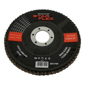 Star Flex lapelinis diskas sulenktas T29 125 mm plieno apdirbimui – grūdėtumas 80