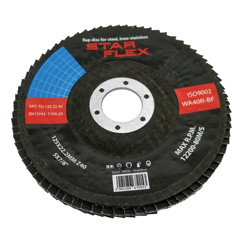 Star Flex – cirkoninis žiedlapinis diskas T29 125 mm grūdėtumas 40 nerūdijančiam plienui 000-975 (1)