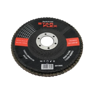 StarFlex lapelinis diskas plienui T29 125 mm – grūdėtumas 120