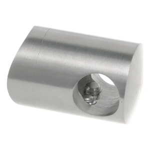 Praėjimo tipo turėklų laikiklis fi 12 mm vamzdžiui 42,4 mm – nerūdijančio plieno AISI 304 satinas