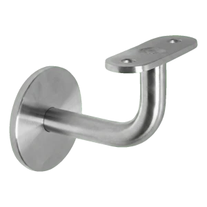 Sieninis turėklų balustradų laikiklis fi 60/14 mm – nerūdijantis plienas AISI 304 satinas