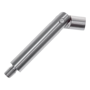 Turėklų atramos sąnarinis strypas fi 12 × 75 mm – nerūdijantis plienas AISI 304, satinas