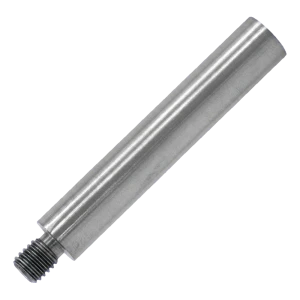 Turėklų atramos strypas fi 12×75 mm su sriegiu M8 – nerūdijantis plienas AISI 304 satinas