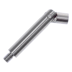 Turėklų atramos lankstusis strypas fi 14 mm L75 mm – nerūdijantis plienas AISI 304 satinas