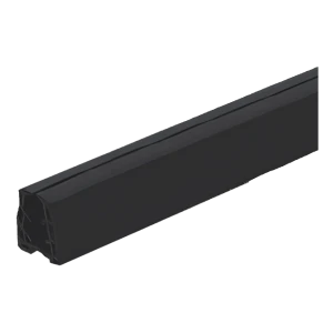 Guminė sandarinimo tarpinė stiklo apkabai 8–11 mm, 24×24 mm, juoda