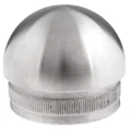 Kozza elipsinė įkalama užbaigimo detalė balustrados vamzdžiui 42,4 mm – plienas AISI 304 satinas 001-095 (1)