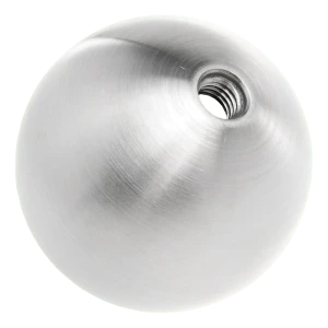 Įsukama turėklų rutulys ø50 mm nerūdijantis plienas AISI 304 satinas, sriegis M8
