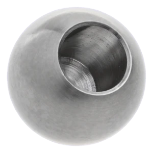 Įklijuojamas turėklų rutuliukas, skersmuo 20 mm, anga 10 mm, nerūdijantis plienas AISI 304 satinas